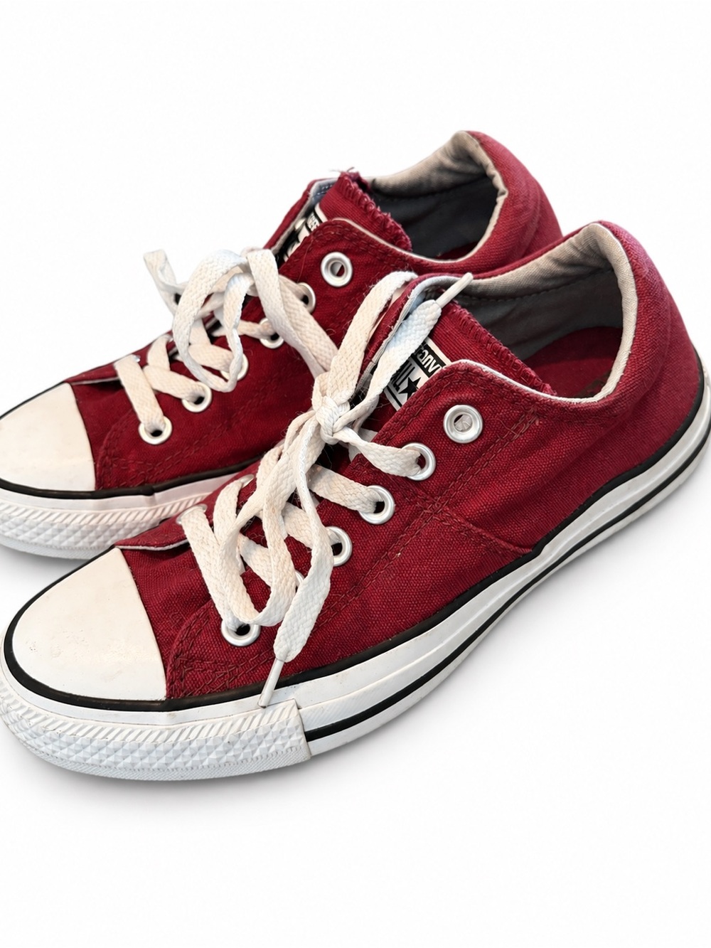 Converse All Star Burgundy Canvas Low Top Sneakers Women’s Size 7